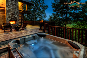 Antler Ridge lodgehas great smoky mountain view.