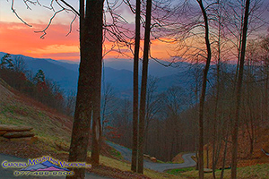 Lake View log cabin on Fontana lake