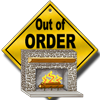 Wood Burning Fireplace closed for repairs