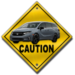 Mini Vans Or Lowered Profile Vehicles NOT Recommended