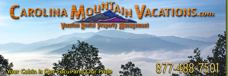 NC Mountain Cabin Rentals in the Bryson City, Cherokee, nantahala and Fontana Lake areas of the North Carolina  Smoky Mountains by Carolina Mountain Vacations