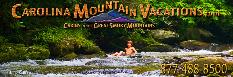 NC Mountain Cabin Rentals in the Bryson City, Cherokee, nantahala and Fontana Lake areas of the North Carolina  Smoky Mountains by Carolina Mountain Vacations